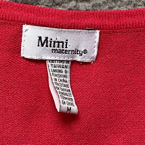 Maternity V-Neck Twist Knot At Bust - Picture 4 of 4